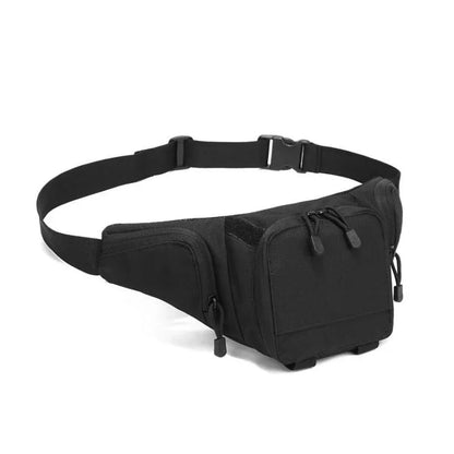 Military Tactical Waist Gun Bag Belt Bumbag Waterproof Nylon Molle EDC Fanny Phone Pouch for Hunting Climbing Camping