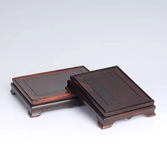 Ming Style Red Sandalwood Square Rectangular strange Stone Vase, Ruyi Tea Pot, Bonsai Decoration, Buddha Statue Base