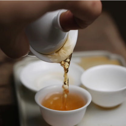 Mini 60ml Gaiwan For Tea Solid White Porcelain Tureen With Lid Teaware Travel Kung Fu Tea Set Chinese Cup Tea Bowls Small Chawan