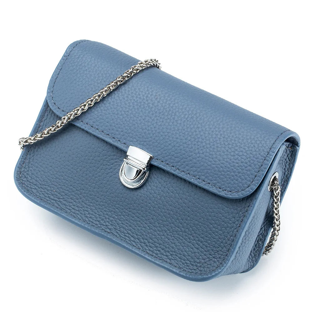 Mini Chain Square Bags for Women Luxury Designer Genuine Leather Shoulder Bags Trend Phone Bag Girl Crossbody Bag Small Flap Bag