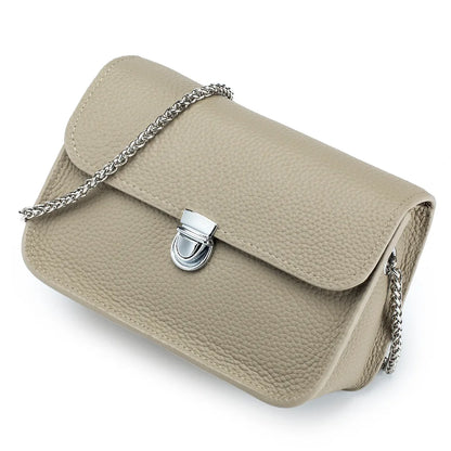 Mini Chain Square Bags for Women Luxury Designer Genuine Leather Shoulder Bags Trend Phone Bag Girl Crossbody Bag Small Flap Bag