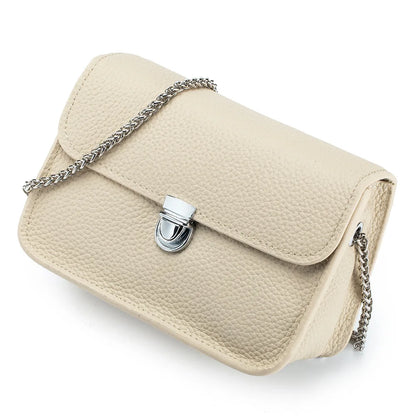 Mini Chain Square Bags for Women Luxury Designer Genuine Leather Shoulder Bags Trend Phone Bag Girl Crossbody Bag Small Flap Bag
