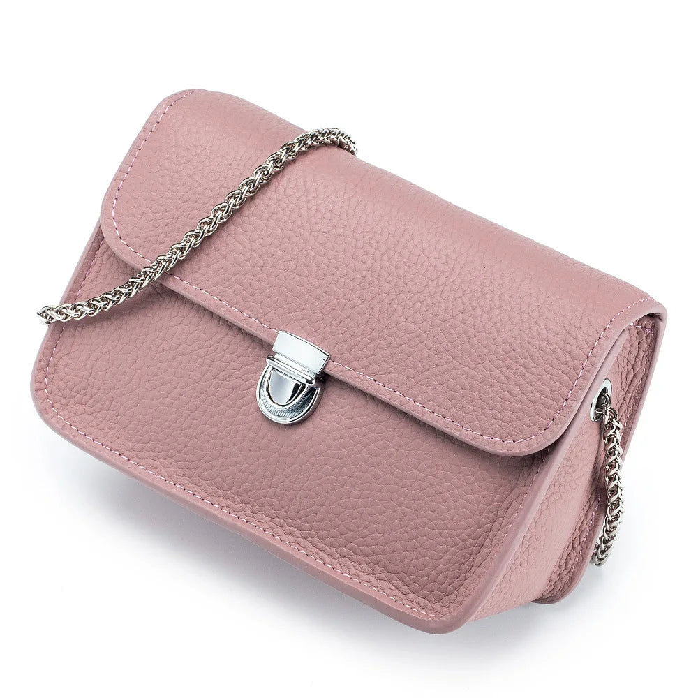 Mini Chain Square Bags for Women Luxury Designer Genuine Leather Shoulder Bags Trend Phone Bag Girl Crossbody Bag Small Flap Bag