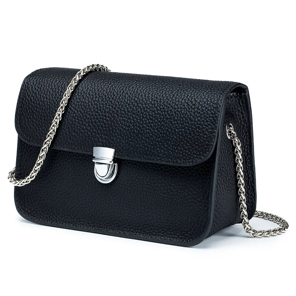 Mini Chain Square Bags for Women Luxury Designer Genuine Leather Shoulder Bags Trend Phone Bag Girl Crossbody Bag Small Flap Bag