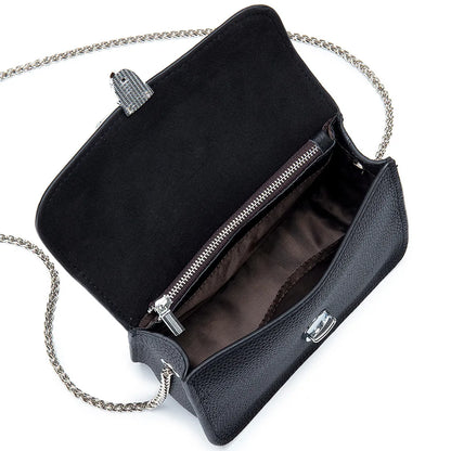 Mini Chain Square Bags for Women Luxury Designer Genuine Leather Shoulder Bags Trend Phone Bag Girl Crossbody Bag Small Flap Bag