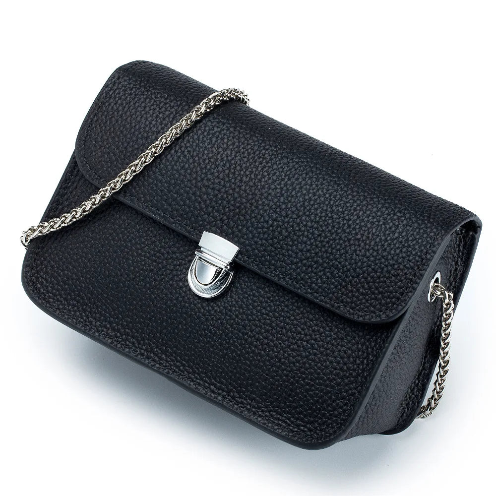 Mini Chain Square Bags for Women Luxury Designer Genuine Leather Shoulder Bags Trend Phone Bag Girl Crossbody Bag Small Flap Bag