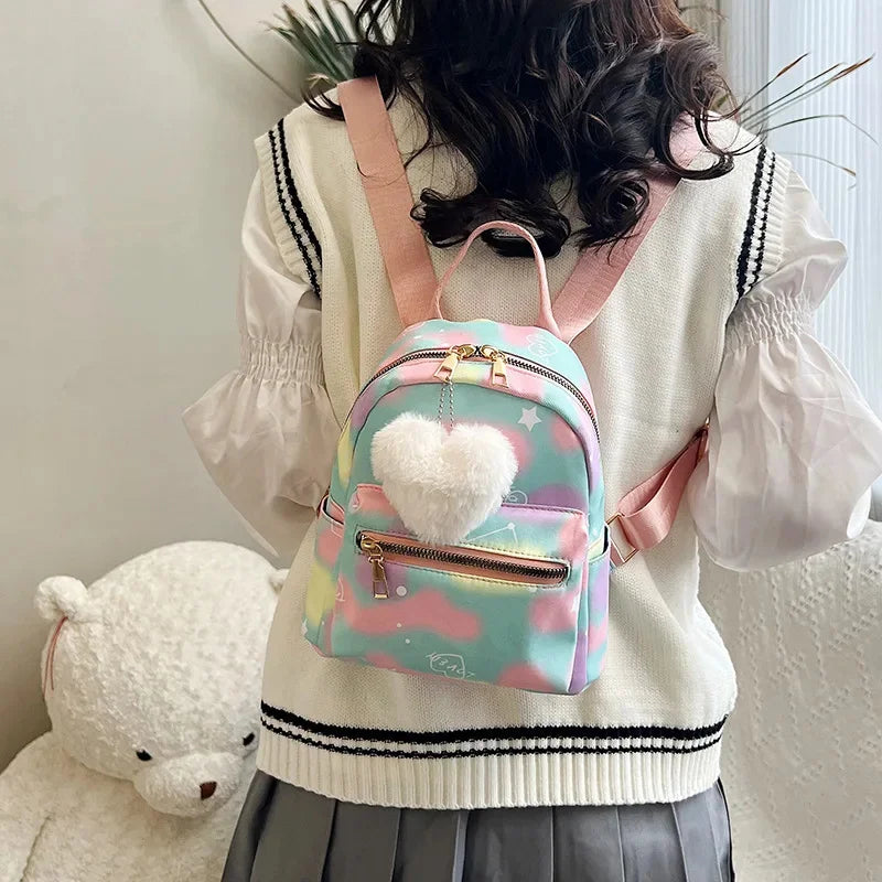 Mini Cute Women's Backpack Outdoor Small Travel Feminina Rucksack Fashion Student School Bag For Girls