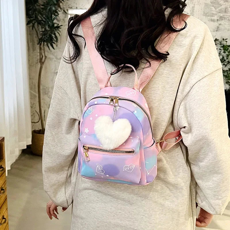 Mini Cute Women's Backpack Outdoor Small Travel Feminina Rucksack Fashion Student School Bag For Girls