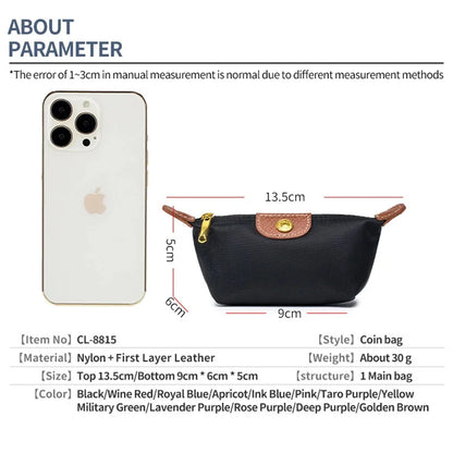 Mini Exquisite Zero Wallet Lightweight and Fashionable Dumpling Portable Lipstick Earphone Storage Bag Coin Purse for Women