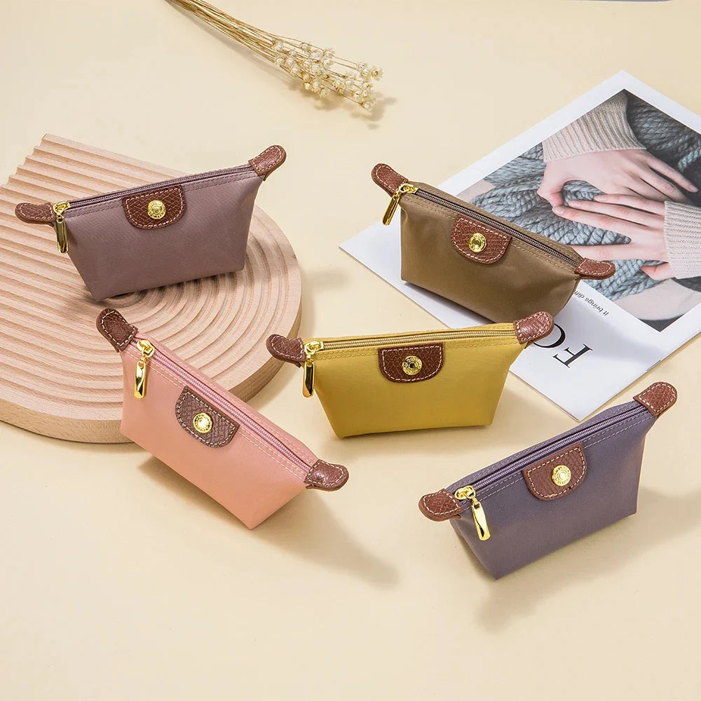 Mini Exquisite Zero Wallet Lightweight and Fashionable Dumpling Portable Lipstick Earphone Storage Bag Coin Purse for Women