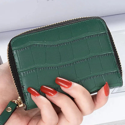 Mini Leather Women's Wallet Anti-Degaussing Multifunction Card Holder Fashion Short Female Money Clip