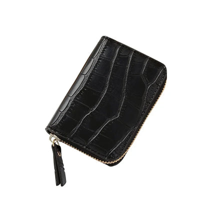 Mini Leather Women's Wallet Anti-Degaussing Multifunction Card Holder Fashion Short Female Money Clip