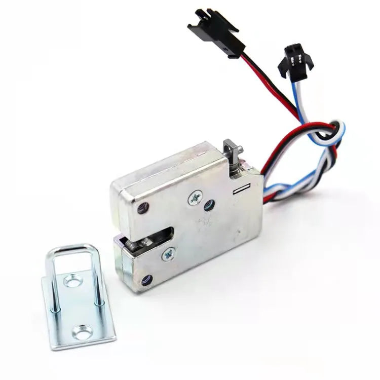 Mini Magnetic Latch Door Lock Electric Drop Bolt Picks Auto 12VSolenoid Induction Access Control File feedback lock Case Cabinet
