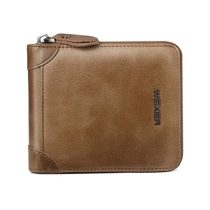 Mini Men Short Wallet Coin Pouch Credit/ID Card Holder Pocket Retro PU Leather Small Male Zipper Purses Money Bag