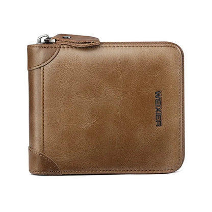 Mini Men Short Wallet Coin Pouch Pocket Credit/ID Card Holder Retro PU Leather Male Zipper Purses Money Bag
