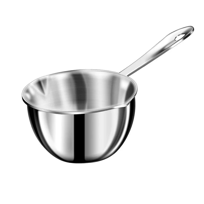 Mini Oil Saving Frying Pan Frying Pan Seasoning Oil Pouring Pan Oil Pot 304 Stainless Steel Fried Egg Hot Oil Pot Nozzle Oil Pot