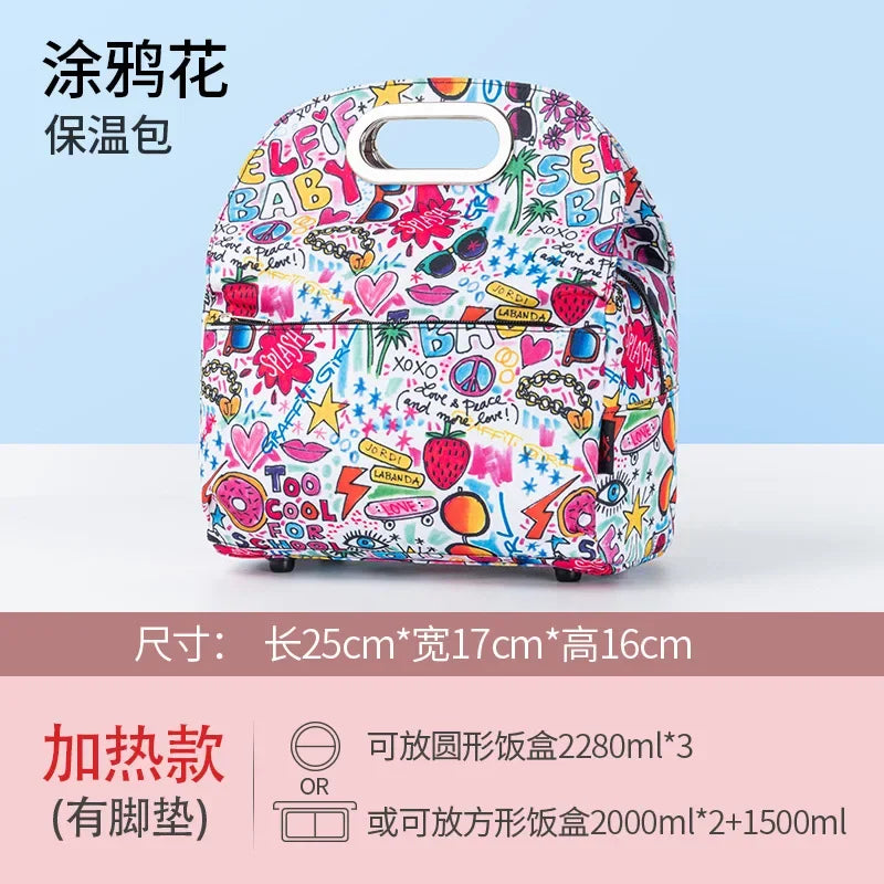Mini Portable Electric Lunch Box Food Heater - Innovative Food Warmer and Heated Lunch Bag for Adults Car/Home - Easily Cook