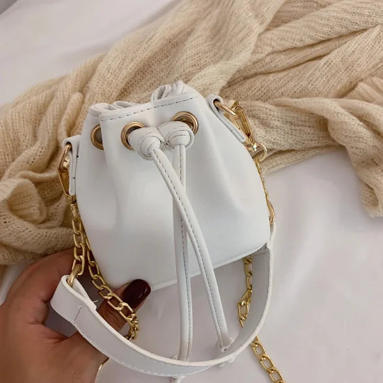 Mini Pu Leather Bucket Bags For Women 2019 Chain Crossbody Bags Female Shoulder Messenger Bag Ladies  Lipstick Organizer