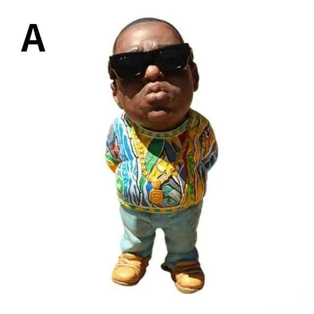 Mini Resin Crafts Ornaments Hip Hop Characters Figurine Legendary boxer, Ace Cooper For Home Indoor Sculptures Home Decor