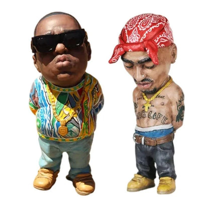 Mini Resin Crafts Ornaments Hip Hop Characters Figurine Legendary boxer, Ace Cooper For Home Indoor Sculptures Home Decor