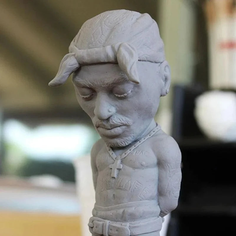 Mini Resin Ornaments Hip Hop Funny Rapper Bro Figurine Set For Home Indoor Outdoor Ornaments Decorations Party