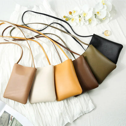 Mini Shoulder Bags for Girls Mobile Phone Messenger Bags Women Fashion PU Crossbody Handbags Lipstck Purses Bolsos Para Mujer