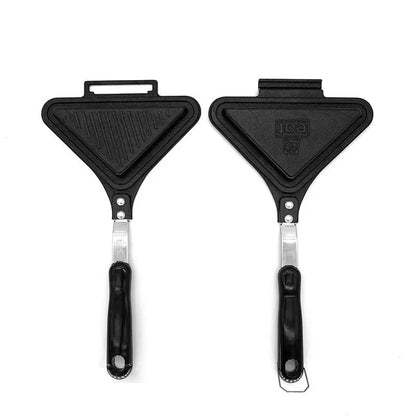 Mini sandwich maker household breakfast machine gas stove non-stick pan double-sided  sandwich waffle mold With Insulated Handle