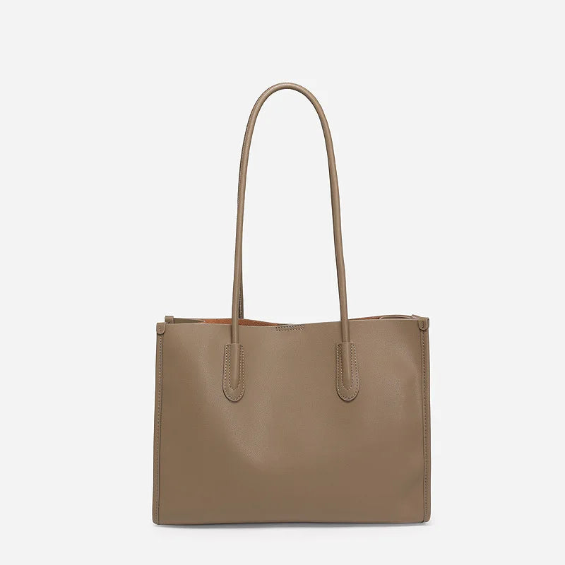 Minority Designer Commuter Shoulder Bag Women Totes Elegant All-match Genuine Leather Handbags Light Luxury Bolsas Mujer Moda
