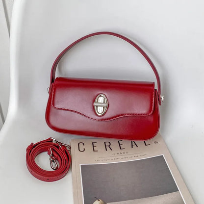 Minority Designer French Style Crossbody Bag 2024 New Cowhide Handbags Fashion Casual All-match Single Shoulder Underarm Bags
