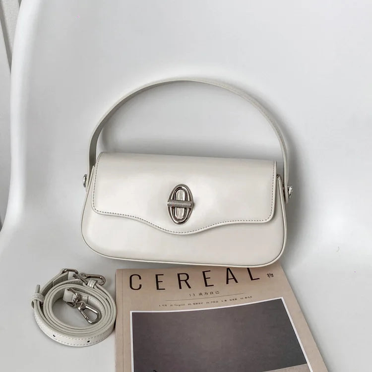 Minority Designer French Style Crossbody Bag 2024 New Cowhide Handbags Fashion Casual All-match Single Shoulder Underarm Bags