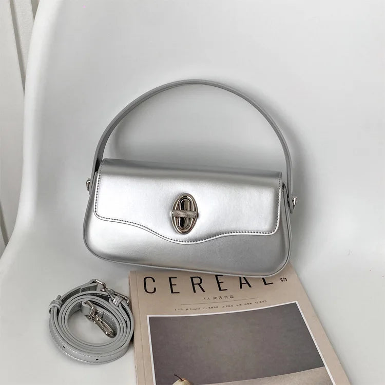 Minority Designer French Style Crossbody Bag 2024 New Cowhide Handbags Fashion Casual All-match Single Shoulder Underarm Bags