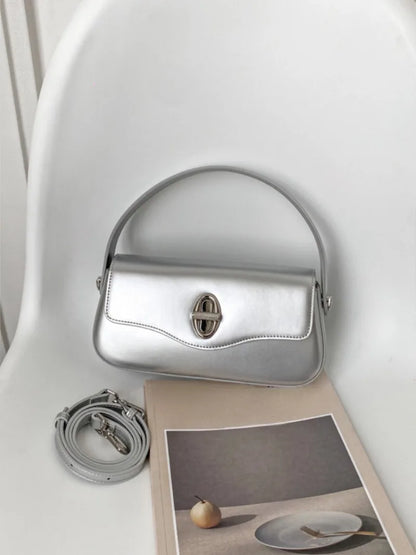 Minority Designer French Style Crossbody Bag 2024 New Cowhide Handbags Fashion Casual All-match Single Shoulder Underarm Bags