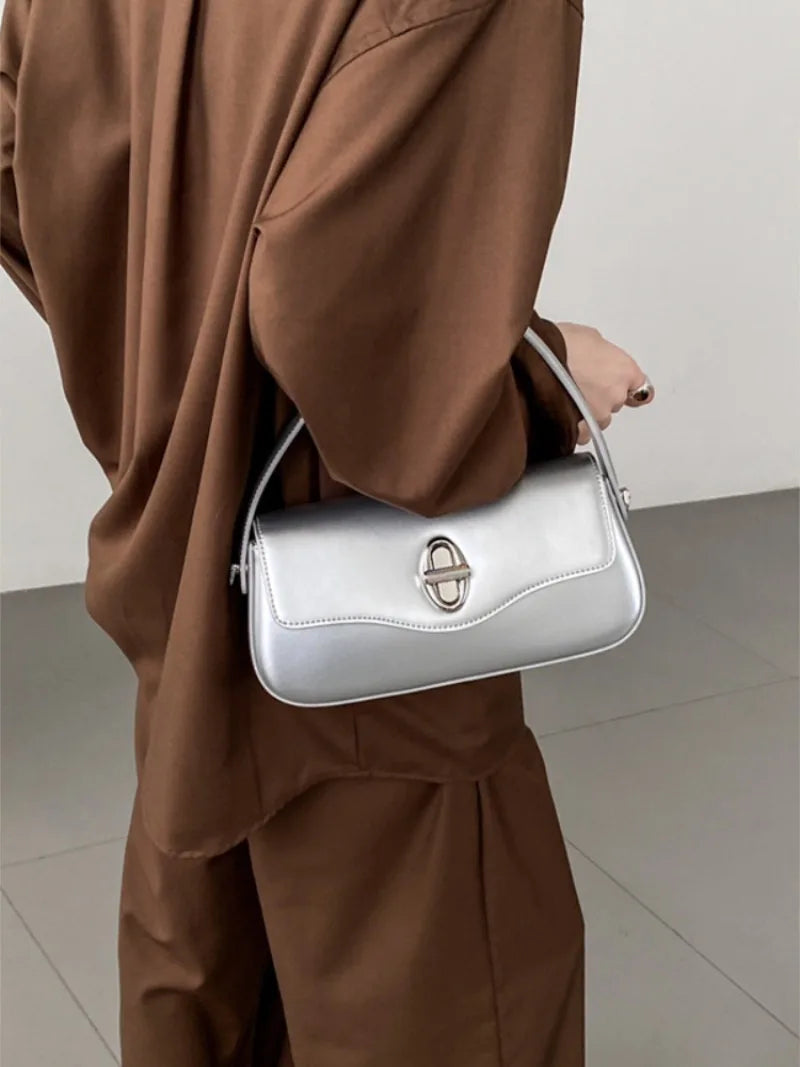 Minority Designer French Style Crossbody Bag 2024 New Cowhide Handbags Fashion Casual All-match Single Shoulder Underarm Bags