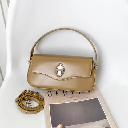 Minority Designer French Style Crossbody Bag 2024 New Cowhide Handbags Fashion Casual All-match Single Shoulder Underarm Bags