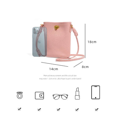 Mobile Phone Bag Niche Large Capacity Double Compartment Women's Bag Simple Single Shoulder Crossbody Bag Designer Luxury
