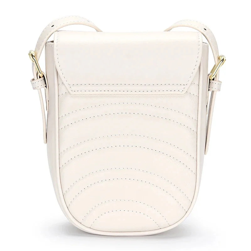Mobile Phone Ladies 2024 Summer New Fashion Niche One-shoulder Diagonal High-quality Soft Leather Small Bag