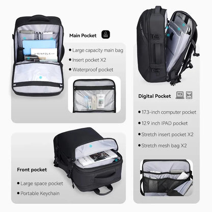 Mochila  Mark Ryden Men  Escolar Office Back Pack Waterproof School Bag Smart USB Other Anti Theft Laptop Backpacks Bag
