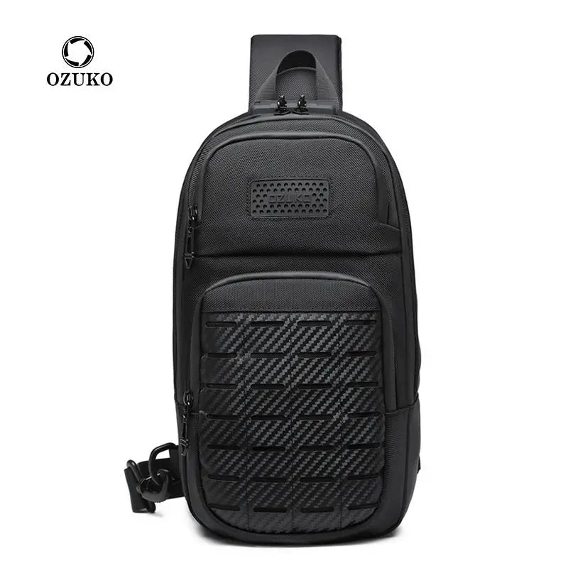 Mochilas Chest Bag Shoulder Bags USB Charging Crossbody Package School Short Trip Messengers Bags Men's Oxford Sling Pack