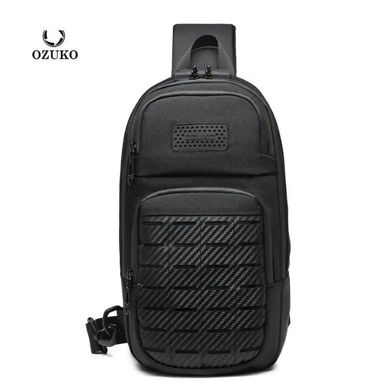 Mochilas Chest Bag Shoulder Bags USB Charging Crossbody Package School Short Trip Messengers Bags Men's Oxford Sling Pack