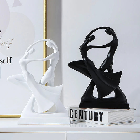 Modern Abstract Art Nordic Home Decor Accessories for Living Room Resin Statue Dancer Model Desk Decor