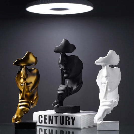 Modern Nordic  Face Statue Resin Home Decor Accessories Embellishment Human Sculpture Living Room Office Decor