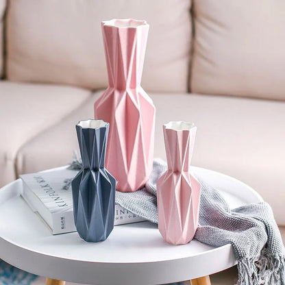 Modern Origami Vases Ceramic Tabletop Flowerpot Vase Home Decoration Vase Nordic Style Flower Vase Household Decor