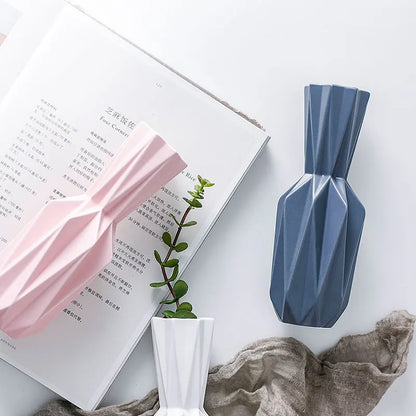 Modern Origami Vases Ceramic Tabletop Flowerpot Vase Home Decoration Vase Nordic Style Flower Vase Household Decor