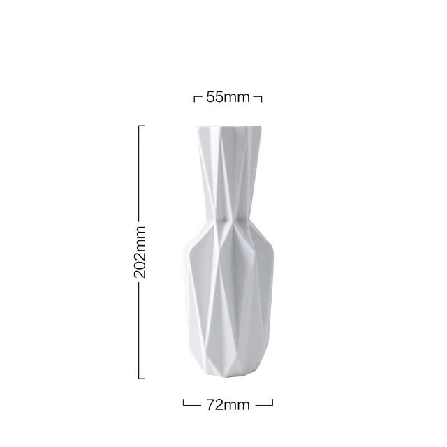 Modern Origami Vases Ceramic Tabletop Flowerpot Vase Home Decoration Vase Nordic Style Flower Vase Household Decor