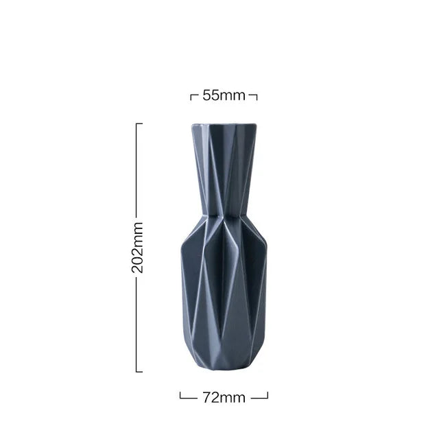 Modern Origami Vases Ceramic Tabletop Flowerpot Vase Home Decoration Vase Nordic Style Flower Vase Household Decor