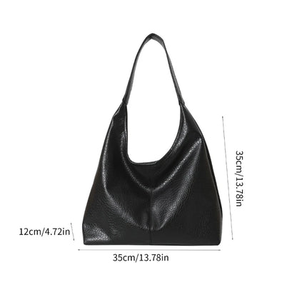 Modern PU Shoulder Bag Stylish Tote Casual Handbag for College and Travel