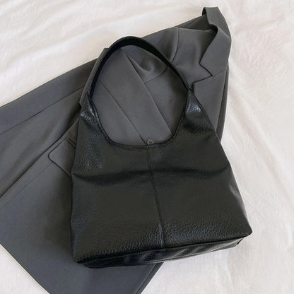 Modern PU Shoulder Bag Stylish Tote Casual Handbag for College and Travel