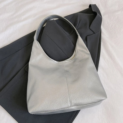 Modern PU Shoulder Bag Stylish Tote Casual Handbag for College and Travel