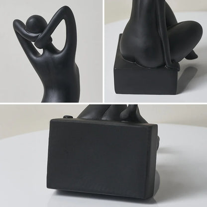 Modernsimple Sculpture & Figurines for Interior Living Room Decor Resin Statue Table Ornaments Desk Accessories