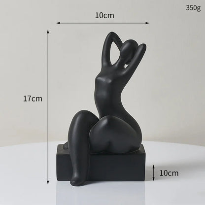 Modernsimple Sculpture & Figurines for Interior Living Room Decor Resin Statue Table Ornaments Desk Accessories